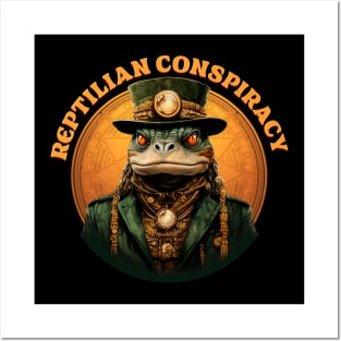 Reptilian Conspiracy - Illuminati - Anunnaki Posters and Art